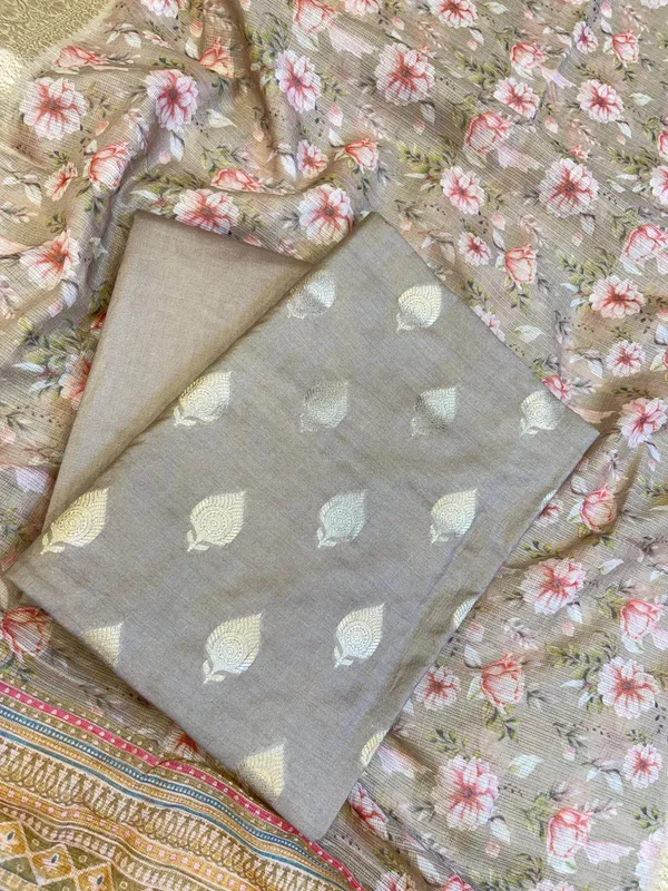 Beige_Cotton_Silk_Dyable_Floral_Zari_Booti_with_Digital_Print_Kota_Check_Dupatta_Banarasi_3_pcs_Suit_Set_11IM_DCS11