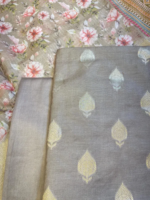 Beige_Cotton_Silk_Dyable_Floral_Zari_Booti_with_Digital_Print_Kota_Check_Dupatta_Banarasi_3_pcs_Suit_Set_11IM_DCS11