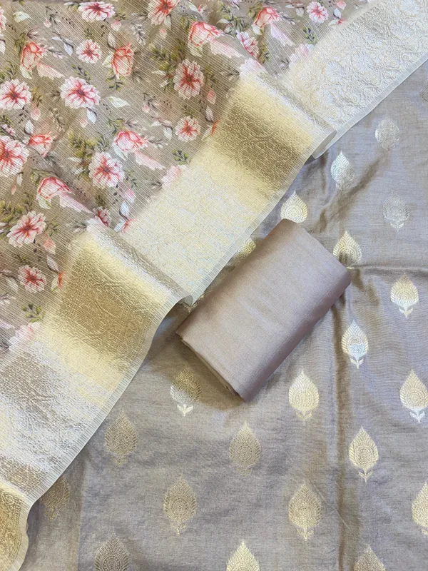 Beige_Cotton_Silk_Dyable_Floral_Zari_Booti_with_Digital_Print_Kota_Check_Dupatta_Banarasi_3_pcs_Suit_Set_11IM_DCS11