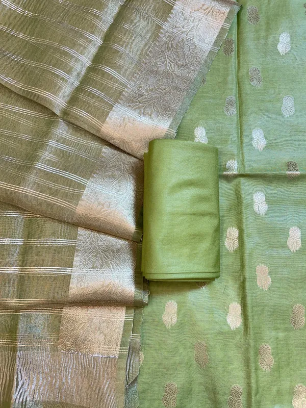 Pistagreen_Mescrize_Cotton_Banarasi_3_pcs_Suit_Set_with_Crush_Tissue_Dupatta_1100SKL_MSC5