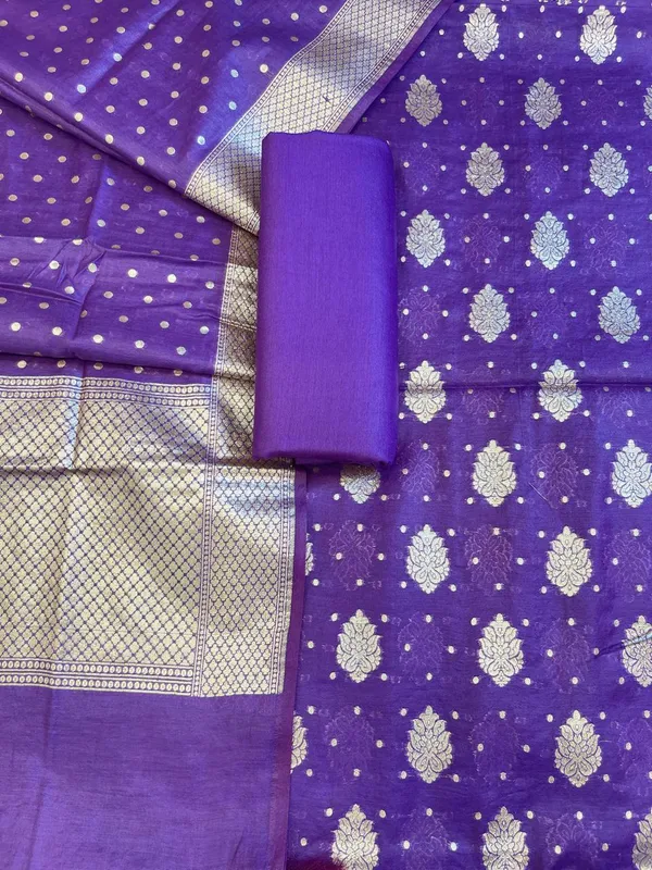 Dark_Purple_Pure_Cotton_Self_Design_Banarasi_3_pcs_Suit_Set_13IM_PCSD13