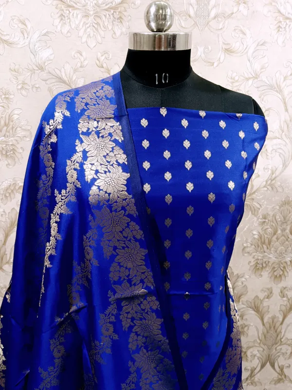 Blue_Katan_Silk_Floral_Zari_Booti_with_Aada_Stripe_Dupatta_Banarasi_Suit_700SKL_KS50