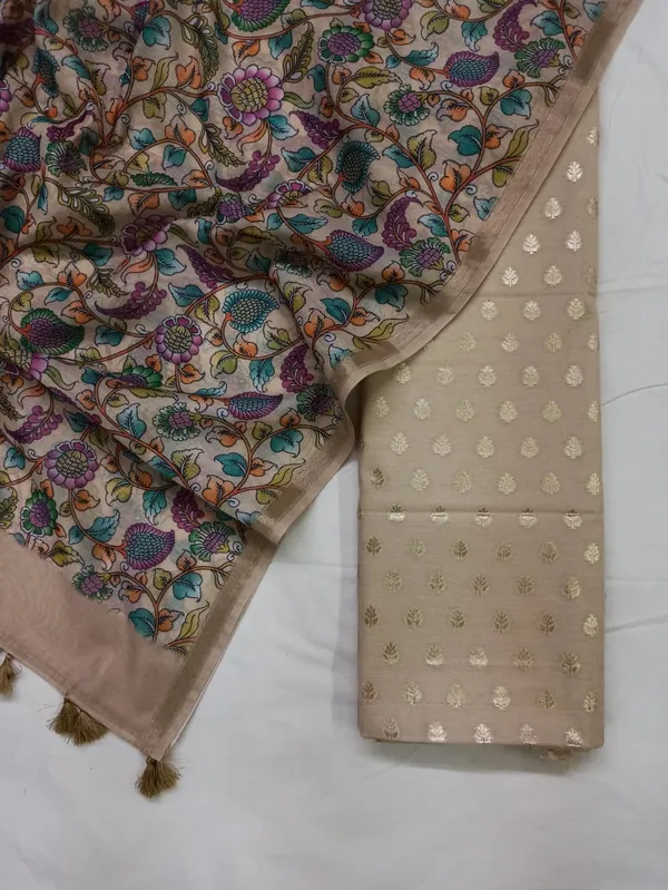 Tussar_Pure_Mercerise_Silk_Chunri_Zari_Booti_with_Chanderi_Silk_Print_Dupatta_Suit_Set_1100SKL_PMC13
