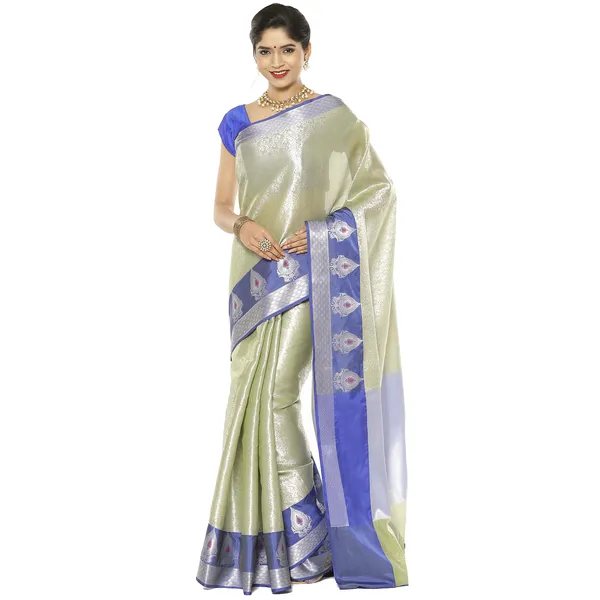 Green_Kanjeevaram_Banarasi_Sarees_For_Women_GEMA19