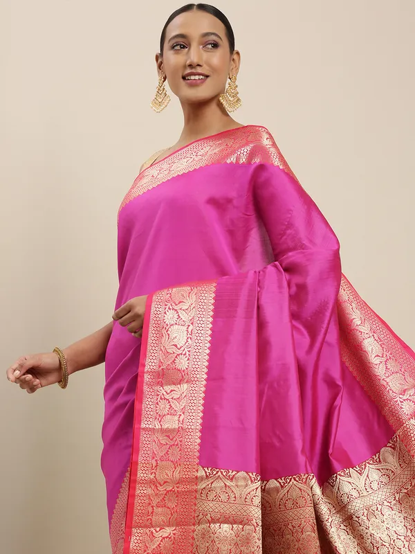 Magenta_Valkalam_Katan_Silk_Banarasi_Sarees_For_Women_GEKH4