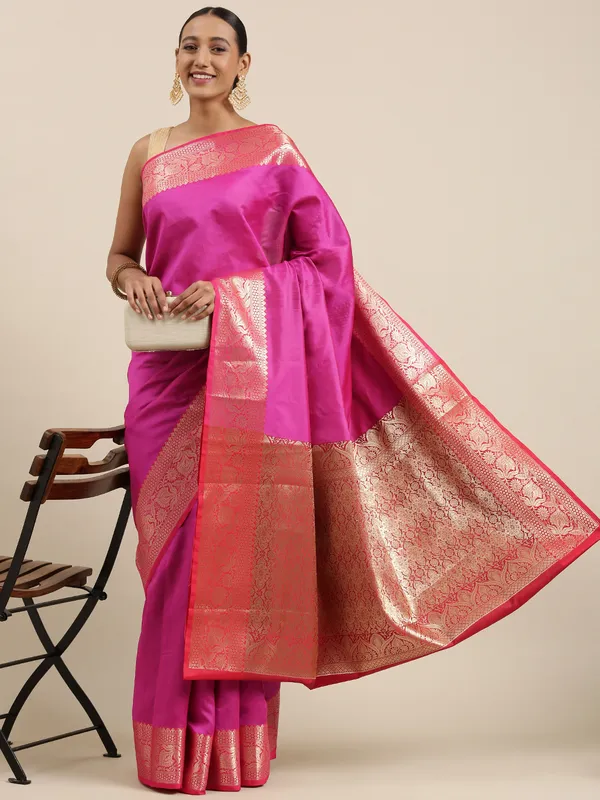 Magenta_Valkalam_Katan_Silk_Banarasi_Sarees_For_Women_GEKH4