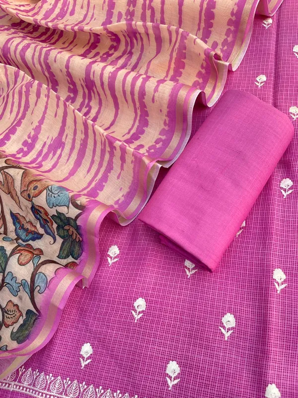 Purple_Kota_Check_Embroidery_Resham_Booti_with_Digital_Print_Dupatta_1100SKL_MKC1