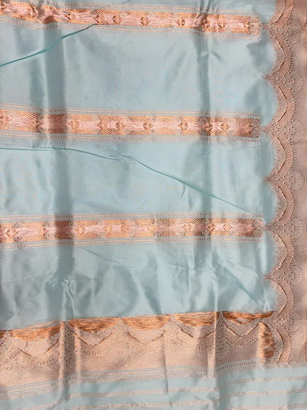 Pure_Handloom_Seagreen_Katan_Silk_Silver_Zari_Booti_Kadhwa_Banarasi_3_pcs_Suit_Set_14000PR_KS6