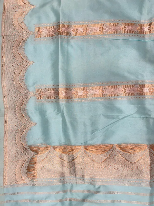 Pure_Handloom_Seagreen_Katan_Silk_Silver_Zari_Booti_Kadhwa_Banarasi_3_pcs_Suit_Set_14000PR_KS6