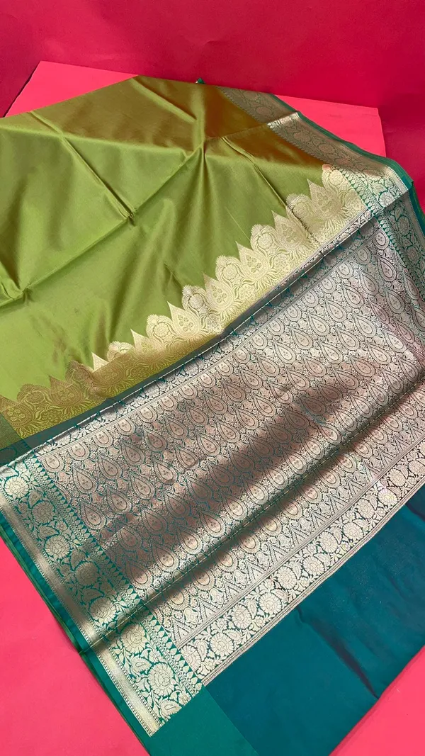 Green_Valkalam_Katan_Silk_Banarasi_Sarees_For_Women_GEKH30