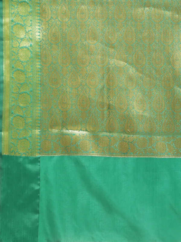 Green_Valkalam_Katan_Silk_Banarasi_Sarees_For_Women_GEKH30