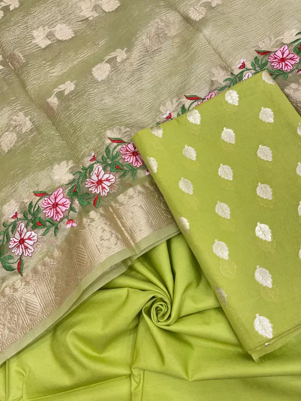 Light_Green_Pure_Cotton_Embroidery_Tissue_Dupatta_Banarasi_3_pcs_Suit_Set_IM_PCEM4