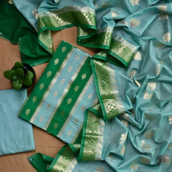 Seagreen_Pure_Mercerise_Handbrush_Patti_Banarasi_Suit_1150SKL_PMH6
