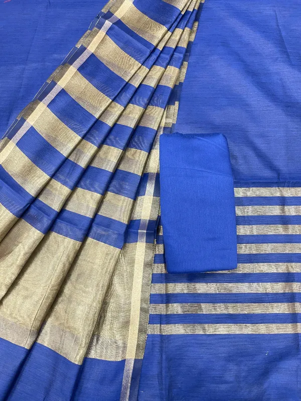 Blue_Cotton_Silk_Banarasi_3_pcs_Suit_Set_650JD_CS1