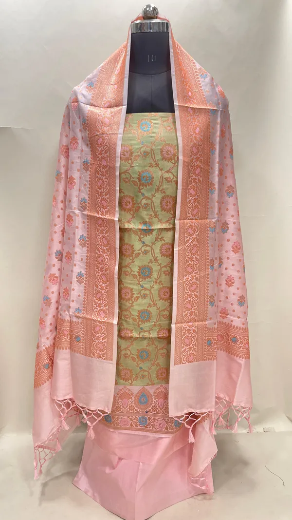 Humairah_Presents_Pista_Green_Semi_Katan_Silk_Floral_Minakari_Jaal_3_pcs_Suit_Set_with_Contrast_Baby_Pink_Bottom_and_Minakari_Floral_Booti_Baby_Pink_Dupatta_ASD_152