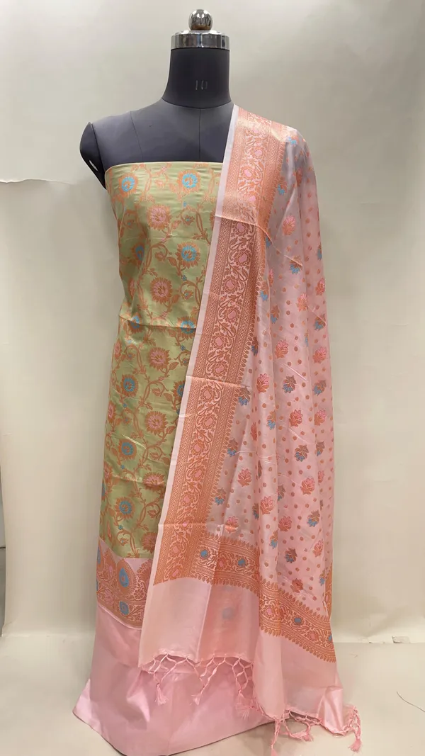 Humairah_Presents_Pista_Green_Semi_Katan_Silk_Floral_Minakari_Jaal_3_pcs_Suit_Set_with_Contrast_Baby_Pink_Bottom_and_Minakari_Floral_Booti_Baby_Pink_Dupatta_ASD_152