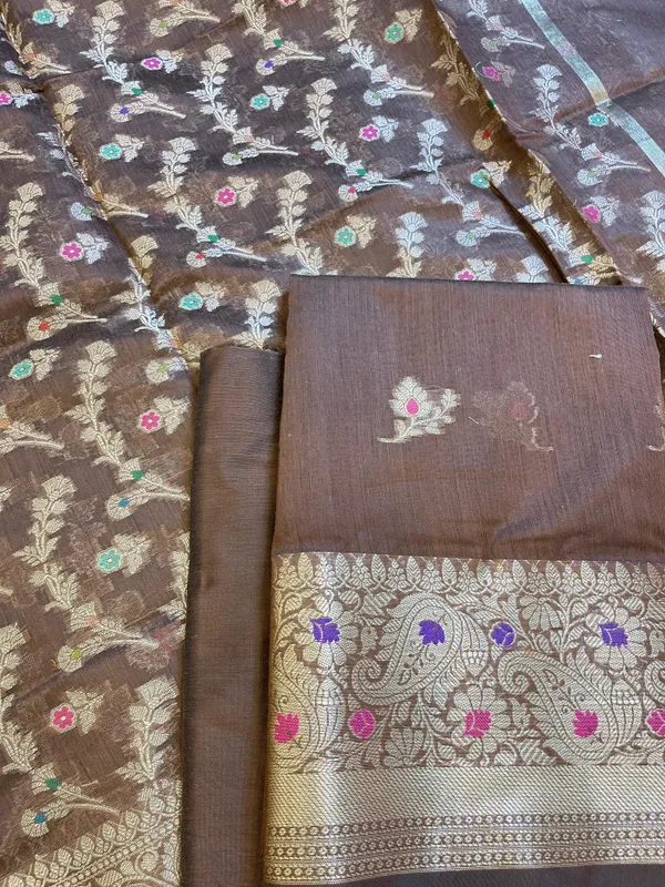 Brown_Cotton_Resham_Mina_Floral_Booti_Paisley_Mina_Border_Banarasi_Suit_625SHL_CT25