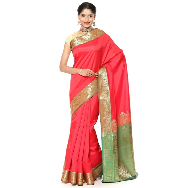 Red_Valkalam_Katan_Silk_Banarasi_Sarees_For_Women_GEKH28
