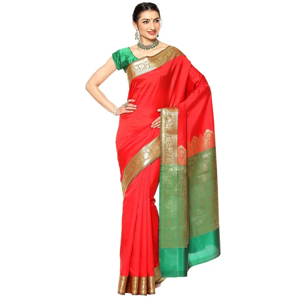 Red_Valkalam_Katan_Silk_Banarasi_Sarees_For_Women_GEKH28