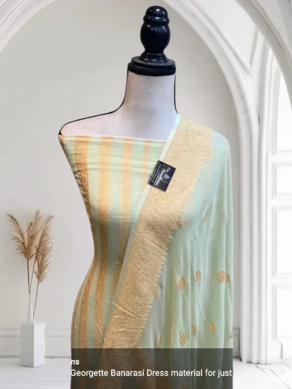 Pure_Handloom_Seagreen_Khaddi_Georgette_Nimzari_Stripe_Banarasi_Suit_Set_6200SKL_KG1