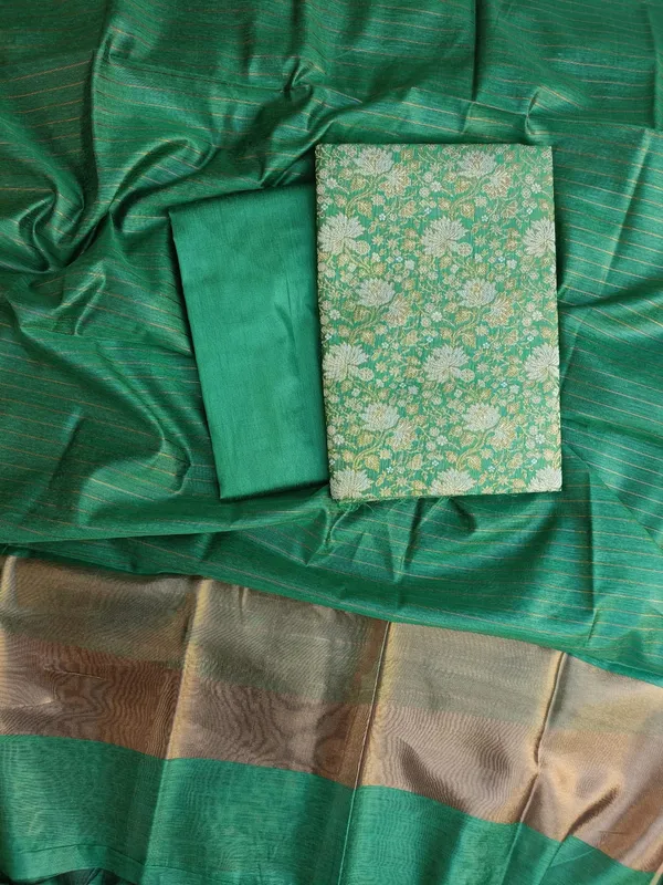 Green_Silk_Brocade_Resham_Zari_Banarasi_Suit_with_Cotton_Stripe_Zari_Dupatta_600SKL_MB2