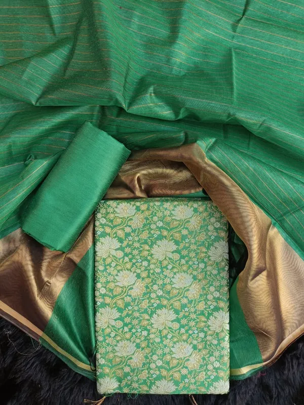 Green_Silk_Brocade_Resham_Zari_Banarasi_Suit_with_Cotton_Stripe_Zari_Dupatta_600SKL_MB2