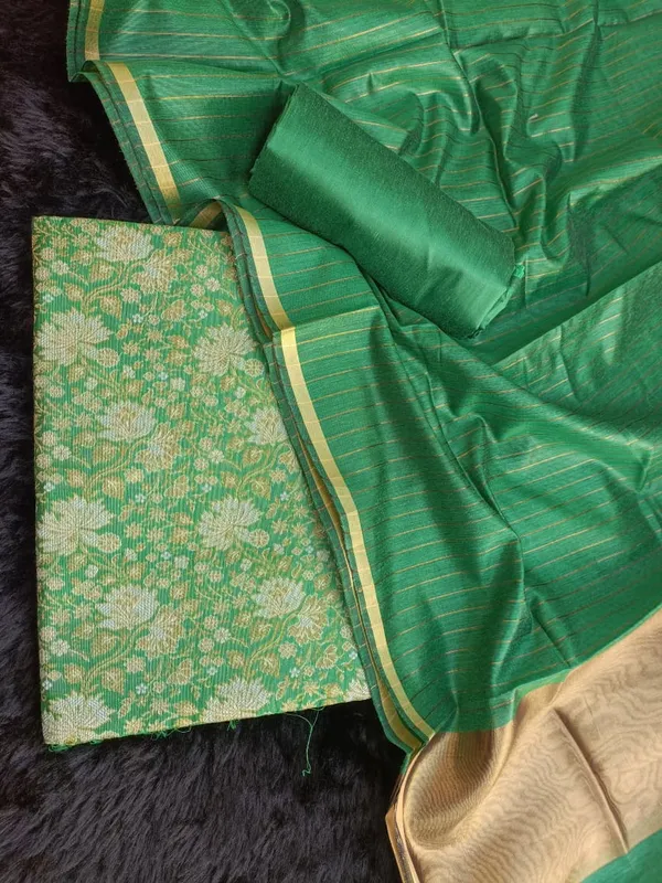 Green_Silk_Brocade_Resham_Zari_Banarasi_Suit_with_Cotton_Stripe_Zari_Dupatta_600SKL_MB2