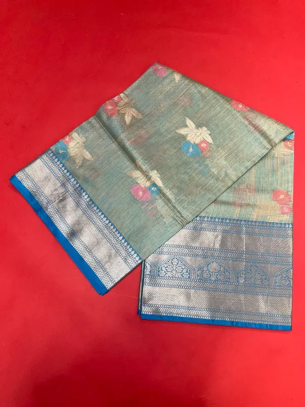 Sea_Green_Mulberry_Silk/Silk_Blend_Banarasi_Sarees_For_Women_GEMELBRSLK_8