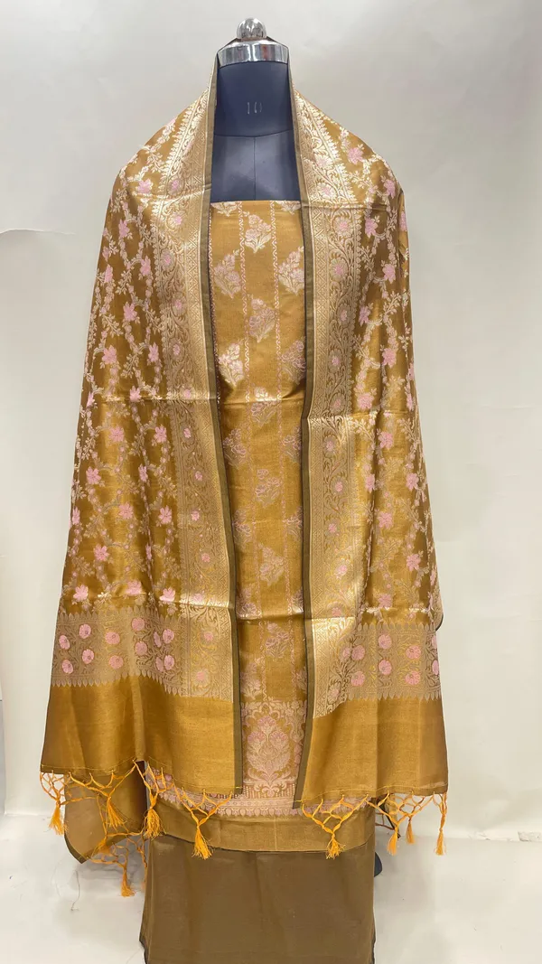 Humairah_Presents_Mustard_Gold_Semi_Katan_Silk_Floral_Minakari_Booti_Stripe_3_pcs_Suit_Set_with_Plain_Bottom_and_Minakari_Floral_Zari_Jaal_Mustard_Gold_Dupatta_ASD_145