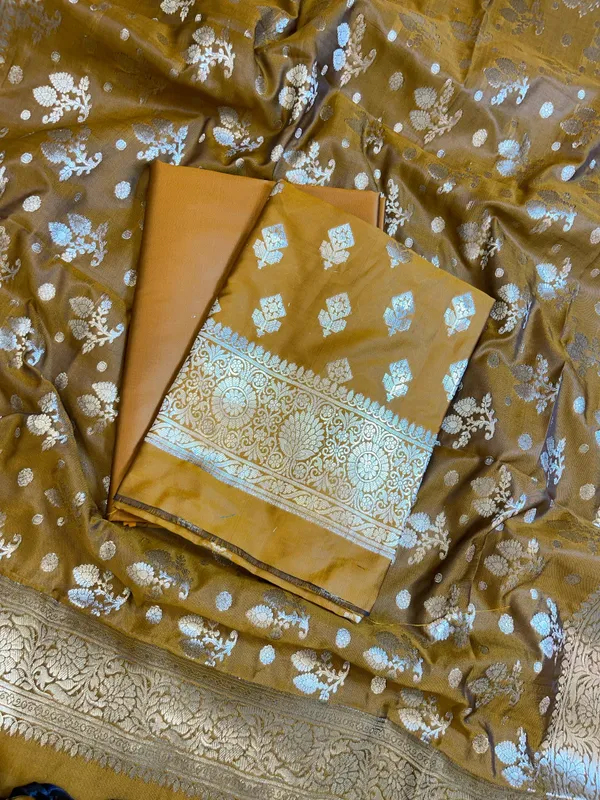 Mustard_Semi_Silk_Floral_Boota_Banarasi_3_pcs_Suit_Set_900AJ_SK9