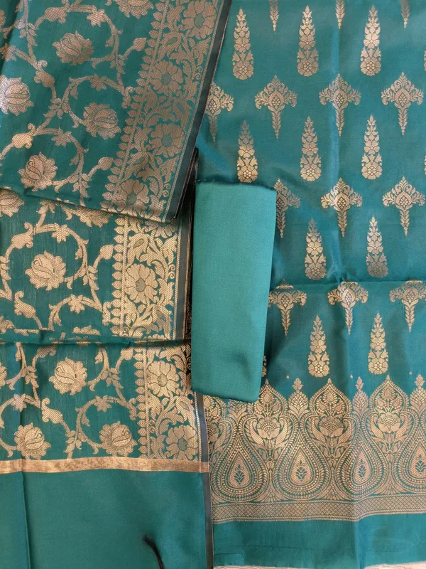 Seagreen_Tapeta_Silk_Floral_Dual_Zari_Booti_with_Zari_Jaal_Dupatta_Banarasi_Suit__625AJ_TPT76