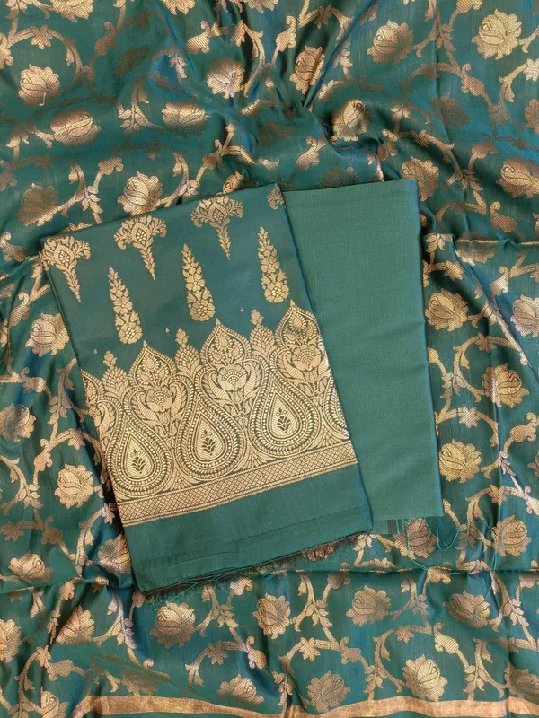 Seagreen_Tapeta_Silk_Floral_Dual_Zari_Booti_with_Zari_Jaal_Dupatta_Banarasi_Suit__625AJ_TPT76