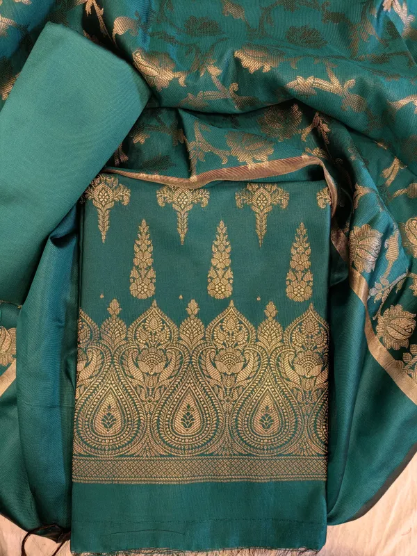 Seagreen_Tapeta_Silk_Floral_Dual_Zari_Booti_with_Zari_Jaal_Dupatta_Banarasi_Suit__625AJ_TPT76