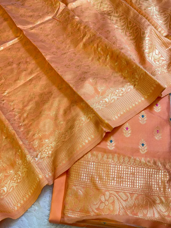 Peach_Butter_Silk_Zari_Mina_Booti_Banarasi_3_pcs_Suit_Set_600SKL_BS9