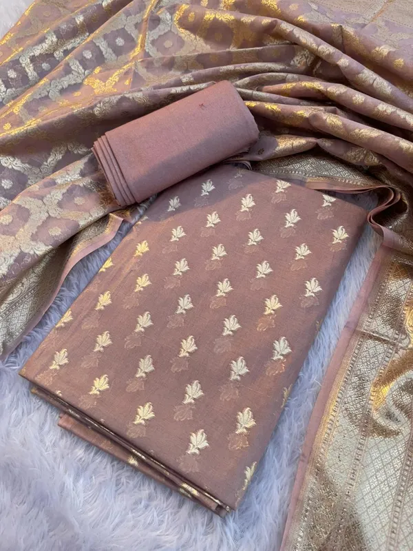 Mauve_Pure_Mercerise_Cotton_Lorex_weave_Floral_Zari_Booti_Banarasi_Suit_with_Zari_Jaal_Dupatta_1250DAN_LX2