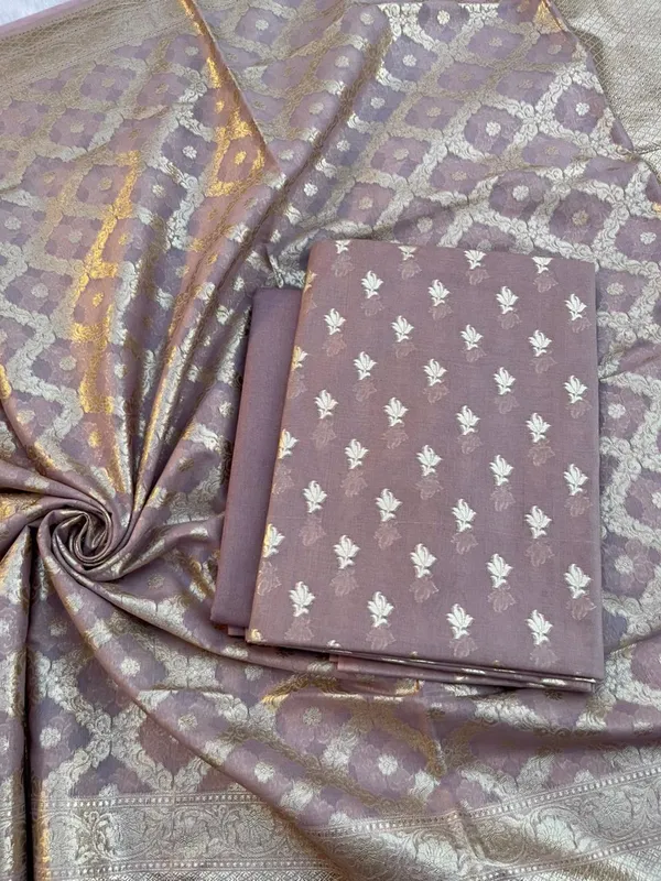 Mauve_Pure_Mercerise_Cotton_Lorex_weave_Floral_Zari_Booti_Banarasi_Suit_with_Zari_Jaal_Dupatta_1250DAN_LX2