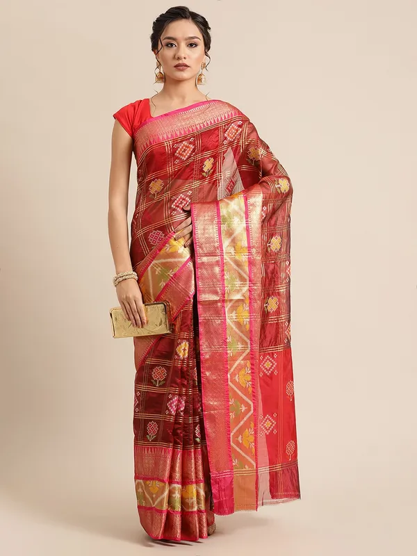 Maroon_Art_Silk_Banarasi_Sarees_For_Women_GEASF_42