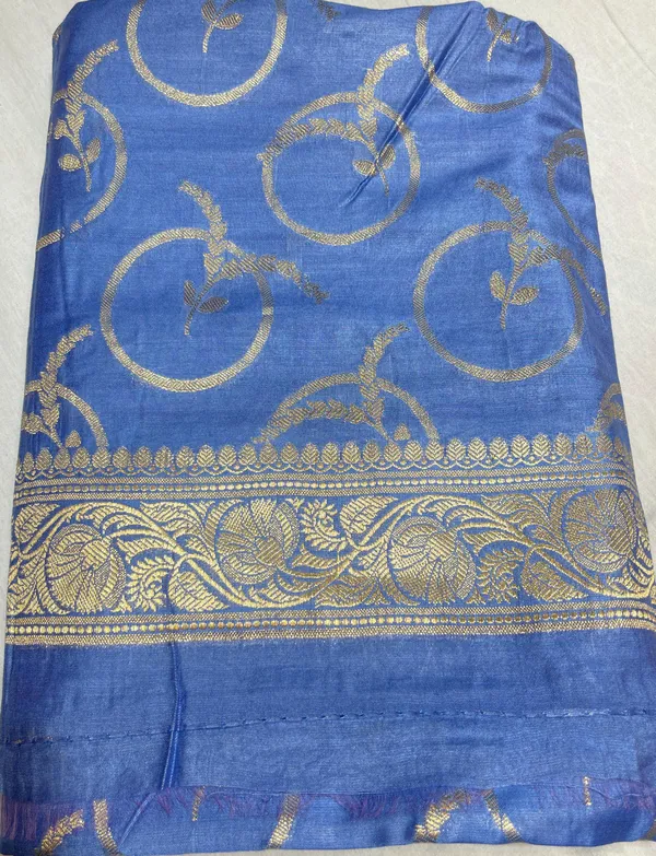 Humairah_Presents_Blue_Floral_Zari_Boota_3_pcs_Suit_Set_with_Plain_Bottom_and_Floral_Polka_Dot_Zari_Booti_Blue_Dupatta