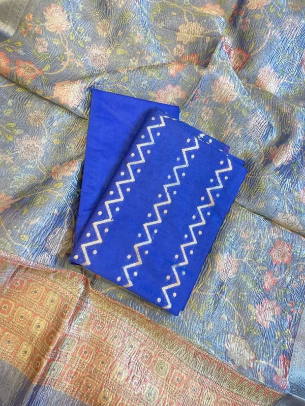 Violet_Blue_Pure_Mercerise_Cotton_Zig-Zag_Zari_with_Crush_Tissue_Print_Dupatta_Suit_Set_11SKL_MC2