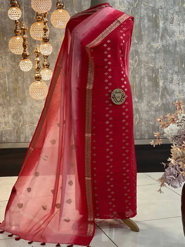 Dark_Pink_Cotton_Silk_Banarasi_Suit_with_Silver_Zari_Booti_&_Elegant_Tassel_Dupatta_1050SKL_CSP7