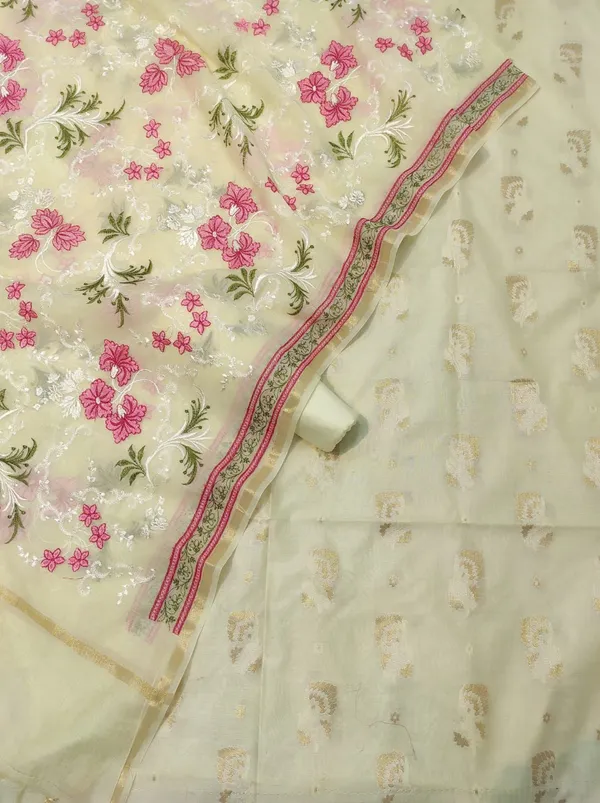 Beige_Pure_Mercerised_Resham_Mina_Embroidery_Dupatta_Banarasi_Suit_1250SKL_RM6