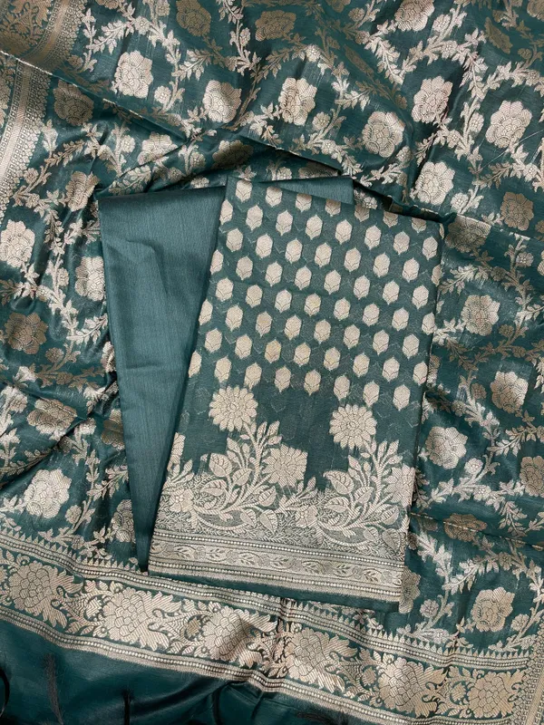 Dark_Green_Cotton_Silk_Banarasi_3_pcs_Suit_Set_675JVC_121