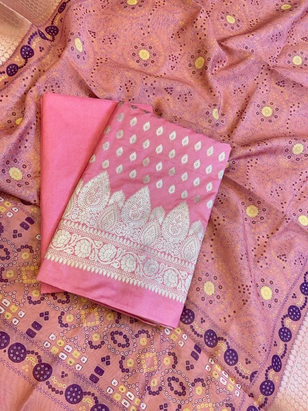 Pink_Katan_Silk_Floral_Chunri_Booti_with_Cotton_Print_Dupatta_Banarasi_3_pcs_Suit_Set_1500AJ_KCP8