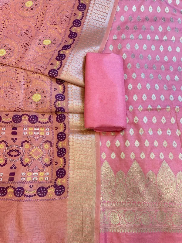 Pink_Katan_Silk_Floral_Chunri_Booti_with_Cotton_Print_Dupatta_Banarasi_3_pcs_Suit_Set_1500AJ_KCP8