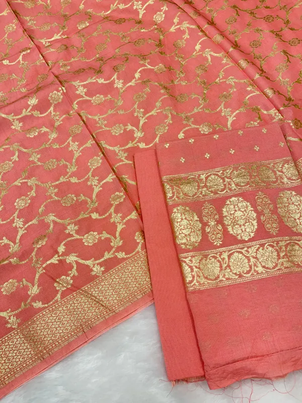 Puresilk_Handloom_Peach_Pink_Cotton_Banarasi_3_pcs_Suit_Set_RHN_CTN11