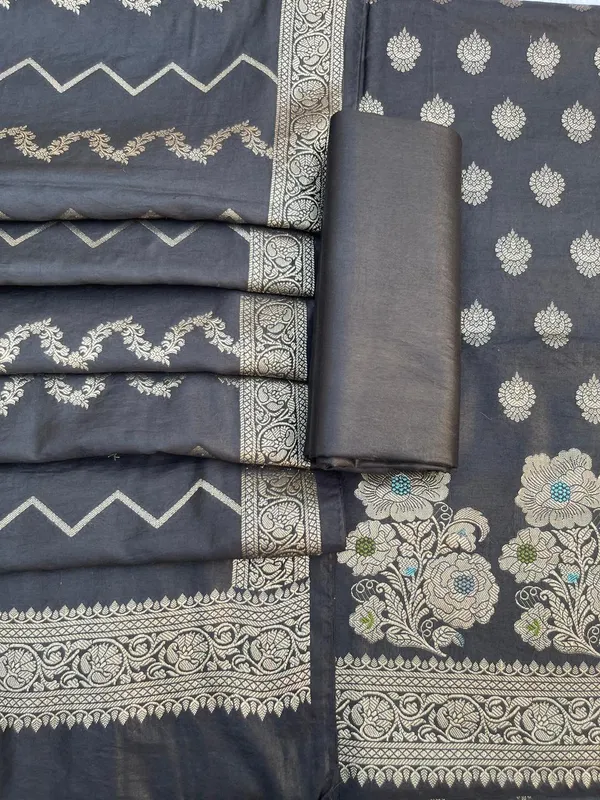 Black_Soft_Viscose_Silk_Mina_Zari_Boota_Banarasi_Suit_with_Zig-Zag_Stripe_Dupatta_1075BFS_SV18