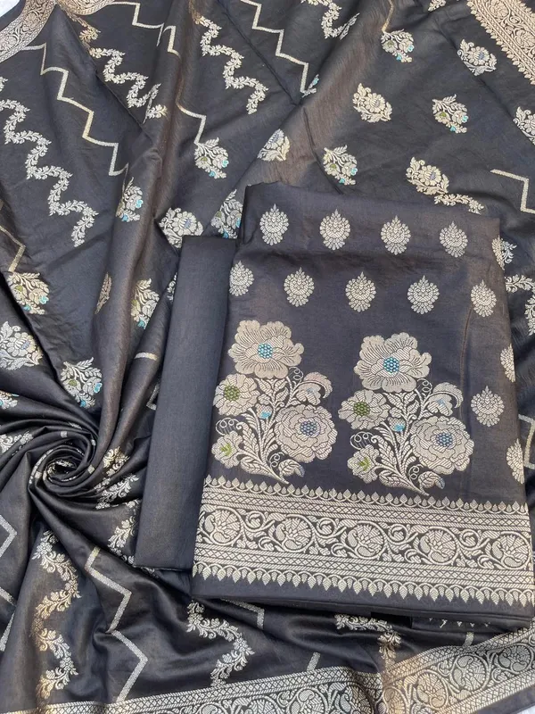 Black_Soft_Viscose_Silk_Mina_Zari_Boota_Banarasi_Suit_with_Zig-Zag_Stripe_Dupatta_1075BFS_SV18