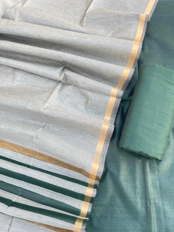 Dark_Green_Cotton_Silk_Banarasi_Suit_with_Gold_Zari_Stripe_Dupatta_600SKL_CS21
