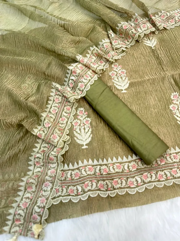 Green_Tissue_Silk_With_Embroidery_Crush_Dupatta_Banarasi_Set_Skl_Tsu9