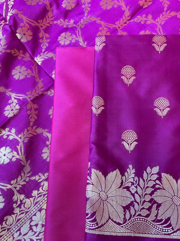 Magenta_Semi_Silk_Floral_Zari_Booti_Banarasi_3_pcs_Suit_Set_with_Zari_Jaal_Dupatta_900AJ_SK28